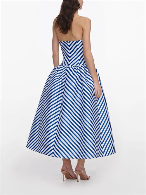 Striped midi dress SELF PORTRAIT | SS26158MANNAVY